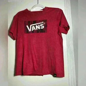 Vans Y2K Red Men's Medium Graphic Skater Boy classic EXC Tee.